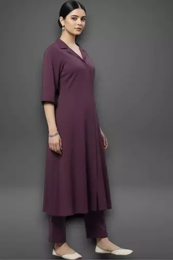 structured women kurti with trousers