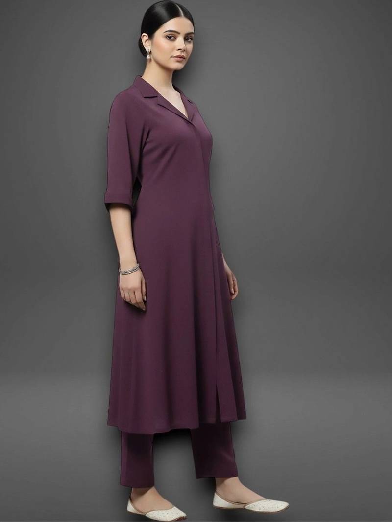 structured women kurti with trousers