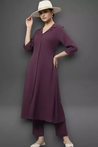 structured women kurti with trousers