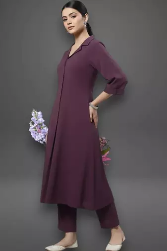 structured women kurti with trousers