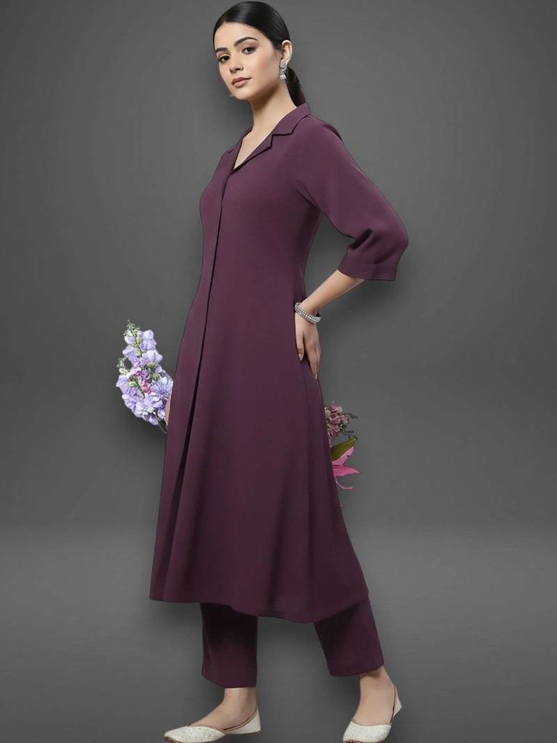 structured women kurti with trousers