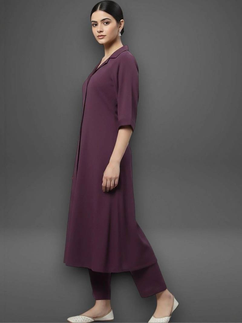 structured women kurti with trousers