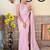 mauve embellished sequinned poly georgette saree