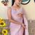 mauve embellished sequinned poly georgette saree