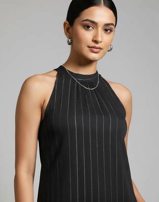 workwear women striped kurta with trousers 7