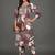 tailored women printed kurta with trousers