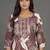 tailored women printed kurta with trousers