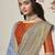 grey grey & gold-toned zari banarasi saree