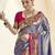 lavender woven design zari handloom paithani saree
