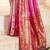 pink woven design zari paithani saree