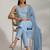 everyday workwear women kurta with trousers with dupatta