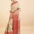 cream ethnic motif woven design zari banarasi saree