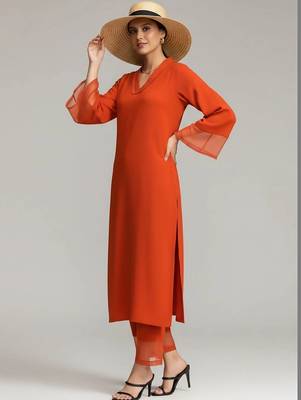 workwear women kurta with trousers 3