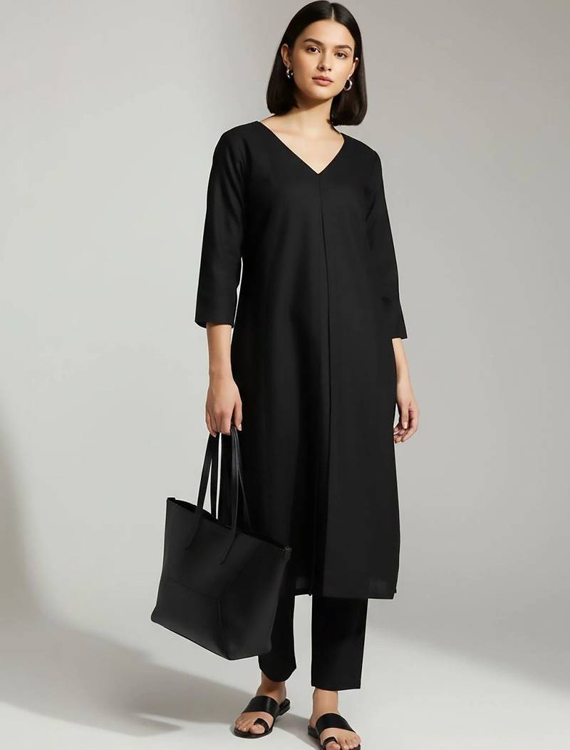 smart women kurta with trousers