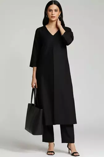 smart women kurta with trousers