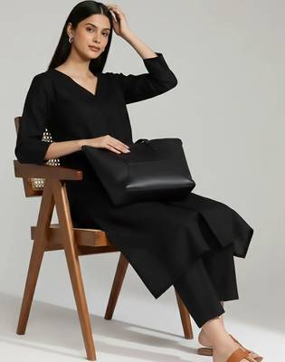 smart women kurta with trousers 7