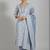 formal women printed kurta with trousers with dupatta