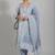 formal women printed kurta with trousers with dupatta