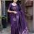 purple ethnic motifs woven design zari banarasi saree