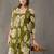 tailored women printed kurta with trousers