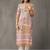 tailored women printed kurta with trousers with dupatta
