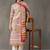 tailored women printed kurta with trousers with dupatta