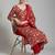 everyday workwear women printed kurta with trousers with dupatta