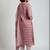 tailored women printed kurta with trousers with dupatta