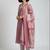 tailored women printed kurta with trousers with dupatta