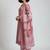 tailored women printed kurta with trousers with dupatta
