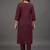 workwear women embroidered kurta with trousers with dupatta