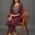 workwear women embroidered kurta with trousers with dupatta