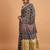 navy_blue modal ajrak printed zari sareewith blouse piece