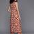 tailored women printed kurta with trousers