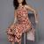 tailored women printed kurta with trousers