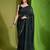 green embellished sequinned saree