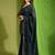 green embellished sequinned saree