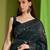 green embellished sequinned saree