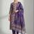 structured women printed kurta with trousers with dupatta
