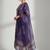 structured women printed kurta with trousers with dupatta