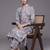 tailored women printed kurta with trousers