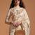 cream woven design zari poly georgette banarasi saree