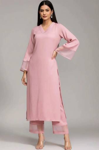 everyday workwear women kurta with palazzos