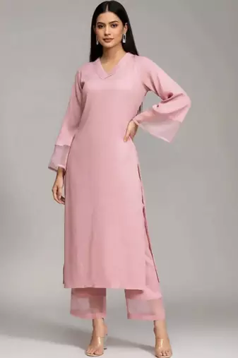 everyday workwear women kurta with palazzos