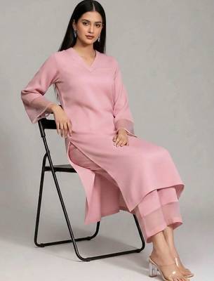 everyday workwear women kurta with palazzos 3