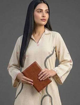 structured women kurta with palazzos 2