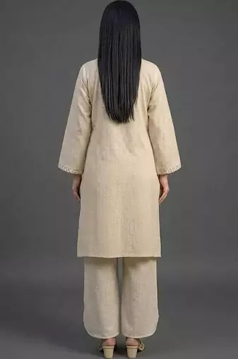 structured women kurta with palazzos