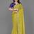 olive embellished zari poly chiffon saree