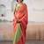 peach zari deatiled tissue saree