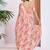 peach floral pure georgette ready to wear saree
